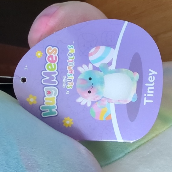 2023 large Kellytoy Hug Mee Tinley axolotl Squishmallow tie-dye - Picture 4 of 8